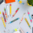 Set 10 Teacher Appreciation Week Ballpoint Pens of Colorful Crayon-Inspired Teacher Theme Pens with Classroom Supply