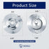 4" 2-Pack 1/2" 3/4" Round Swivel Pendant Fixture Hanger Cover for Octagon Electrical Box, Malleable Iron Swivel Hub