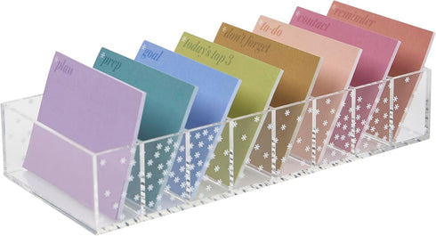 Erin Condren Planning Sticky Notes 8-Pack, Colorful Sticky Notes Set with Functional Headers, Office Supplies