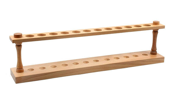 EISCO Wooden Test Tube Rack, Holds 12 Tubes up to 22mm Diameter, Test Tube Holder, Spice Rack