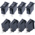 TWTADE 8Pcs Boat Rocker Switch, Latching ON/Off SPST, 2 Pin, 2 Position, Car Auto Boat Toggle Switch