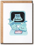 MHSDesigns Cute Thanks Card - Ultrasonographer Lovely Card - Imaging Technologist Card -