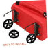 2-Pack Heavy Duty Shopping Cart Wheel Replacement - Ideal for Groceries