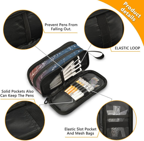 Soccer Football Ball Pencil Case Box, Large Zipper Pouch for Stationery, Organizer for Kids, Teens, and Adults