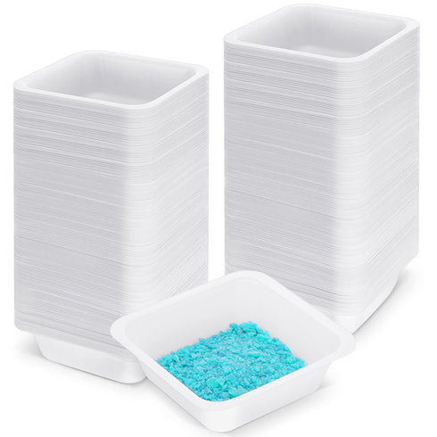 Sherr 125 Pack Weigh Boats Medium 100ml Square Disposable Plastic Trays for Scale, Anti Static Lab Weighing Dishes