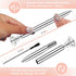 PASISIBICK 20 Silver Diamond Pens, Cute Beautiful Ballpoint Pens for Women, Wedding Coworkers Crystal Gifts