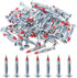 Glarks 60Pcs Heavy Duty 1/8 inch Zinc Plated Steel Molly Bolt Drive Wall Anchor Screws Set (1/8SDx46MM)