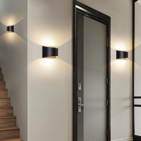 MSKEPSL Dimmable LED Wall Sconce Battery Operated, Modern Aluminum Wall Mount Light Rechargeable, Touch Control Wall