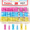 Twidec 230PCS Heat Shrink Spade Connectors Kit, 22-10 AWG, Fully Insulated Electrical Wire Crimp Connectors
