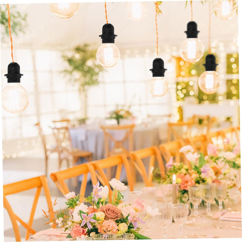 4pcs Bulb Socket Lamp Holder Retro Industrial Style Light Socket Accessories for Pendant Wall Sconce Ceiling Lights