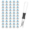 SynHHergyx 45 PCS Mechanical Keyboard Switches 3 Pin Blue Clicky Switches Dustproof Keyboard
