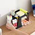 Marbrasse Desk Organizer with 2 Drawers, 360° Rotating Pen Holder, 6 Slots Pencil Organizer, Art Supply Storage (Black)