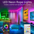 Bvokon 16.4FT Sync,IP65 Neon Rope Lights,Flexible Led Rope Light Control with App/Remote,Multiple Modes,Music Outdoor