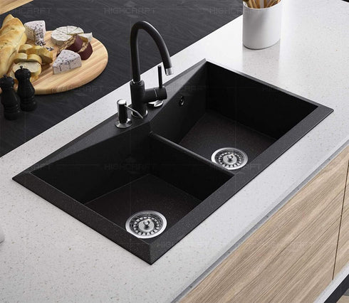 Highcraft 9754 Kitchen Sink Stainless Steel Drain Assembly with Strainer Basket, 1 Count