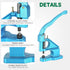 ATPEAM Hand Press Grommet Machine, Heavy Duty Industrial Eyelet Tool Kit, 3 Dies (#0#2#4), 1500 Grommets
