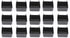 Small Plastic Pegboard Storage/Parts Bins - Multi-Pack in Red, Yellow, or Black (15, Black)