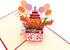 iGifts And Cards Happy 70th Red Birthday Party Box 3D Pop Up Greeting Card – Seventy, Balloons, Unique Celebration
