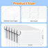 WAYISUL 600 Count 3x5 Inch White Index Cards with Ring, Heavy Weight Flash Cards, Note Taking Supplies, Portable Note