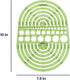 Pacific Arc Circles Radius Master Template Guide, 36 Perfect Circles from 1/2 Inch to 3 3/4 Inch Radius