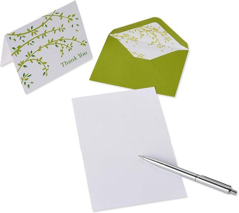 Papyrus Thank You Cards with Envelopes, Branches (20-Count)