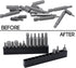 20 Pcs 12 Holes Hex Shank Bit Holder, Screwdriver Head Storage Case, Plastic Drill Bit Organizer for 1/4 Inch Hex Shank