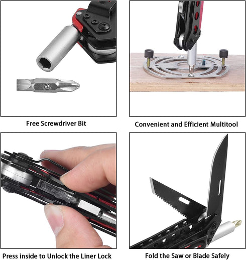KAMBOLLY 10 Folding Utility Knife, Heavy Duty Box Cutter Knife, Pocket Razor Utility Knives with Razor Blades