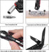 KAMBOLLY 10 Folding Utility Knife, Heavy Duty Box Cutter Knife, Pocket Razor Utility Knives with Razor Blades