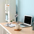 LD1075-SLV 15.28" Simple Designs Sleek Essentials Minimalist Metal Desk Task Lamp, for Office, Desk, Nightstand, Dorm