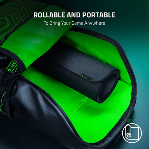 Razer Strider Hybrid Mouse Mat with a Soft Base & Smooth Glide: Firm Gliding Surface - Anti-Slip Base - Rollable