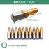 10Pcs PH2 Anti Slip Screwdriver Bit Set, 1/4 Inch Hex 25mm Length Titanium Magnetic Drill Bits for Electric Screwdriver