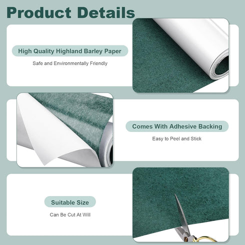 Electrical Insulating Adhesive Paper, 0.2mm Thickness, 200mm Width, 9.9 ft Length, Green Battery Pack Insulator Film