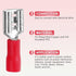 200 Pcs Red Female Quick Disconnects, Vinyl Insulated Spade Wire Connectors, 22-16 AWG