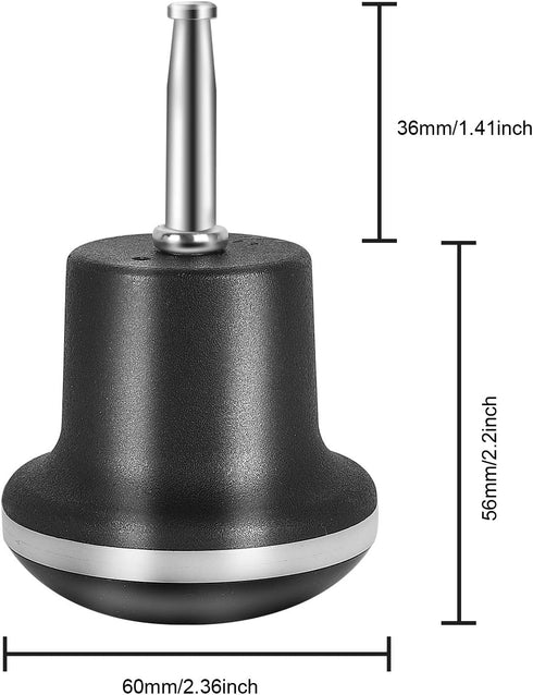 sets 5 Bell Glides Caster WheelsFixed Stationary Castors for caster Sofa Chair Cabinet Furniture Replacement