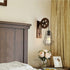 Ncescmal 110-220V E27 Bulb Antique Iron Cage Wall Lamp Corridor Wall Lamp Lamp Holder Without (Rust)