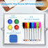 OWill Dry Erase White Board, 8” x 12”, Mini Whiteboard with Stand, Portable Double-Sided Easel for Kids