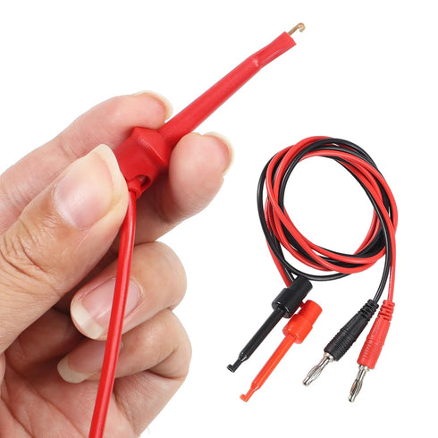 Multimeter Automotive Test Leads Kit, Professional Testing Cable with Crocodile Clip, Hook, and Probe