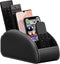 Thipoten Large Remote Control Holder for Table, Faux Leather Caddy/Storage/Tray, Perfect Space Saver for Office