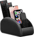 Thipoten Large Remote Control Holder for Table, Faux Leather Caddy/Storage/Tray, Perfect Space Saver for Office