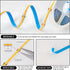 320COB 5m Warm White LED Strip Light Bright Home Decoration Light for Wardrobe Lights Display Cabinet Lights Dressing