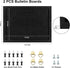 TORASO Cork Board Bulletin Board, 11“x14.5” - 2p Cork Boards for Walls with Pins, Eye Bolts, Screws