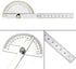 Nortools 0-180 Round Head Protractor, Stainless Steel Angle Finder Ruler