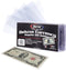 BCW Deluxe Currency Holder, Regular Bill (Dollar), Semi-Rigid Holder, Holds up to 6.38' x 2.78', Pack of 50