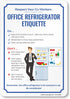 SmartSign 10 x 7 inch “Respect Your Co-Workers” Magnetic Sign, Office Refrigerator Etiquette, Multicolor Rubber