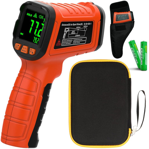 30:1 Infrared Thermometer Temperature Gun, -58°F to 1796°F Digital Laser Temp Gun for Cooking and Industrial Use