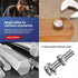 1/2-13 x 1" Hex Head Screw Bolt, Nuts, Flat & Lock Washers, 10Pcs 18-8 (304) Stainless Steel Fully Threaded