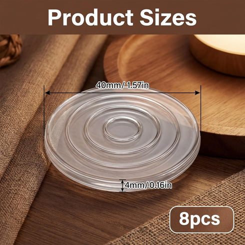 Skrfren 8 1.6 Inch PCS Rubber Feet for Cutting Board Non-Slip Feet Silicone Pads Self Adhesive No Screws Needed Prevent