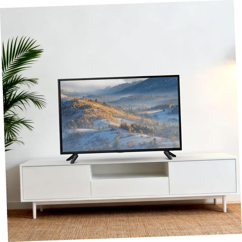 HEALEEP 32-55 Inch Tv Mount Stand for Screens Universal Tabletop Tv Holder with Screws Non-Slip Base Stable Plastic