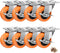 2 Inch Casters, ASHGOOB Caster Wheels with Side Brake, Locking Casters Set of 8 for Workbench and Carts