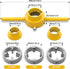 PVC Thread Maker Tool, NPT Die Set, Pipe Threader Plumbing Tool, with 3 Dies,1/2", 3/4", 1", Pipe Threader Kit