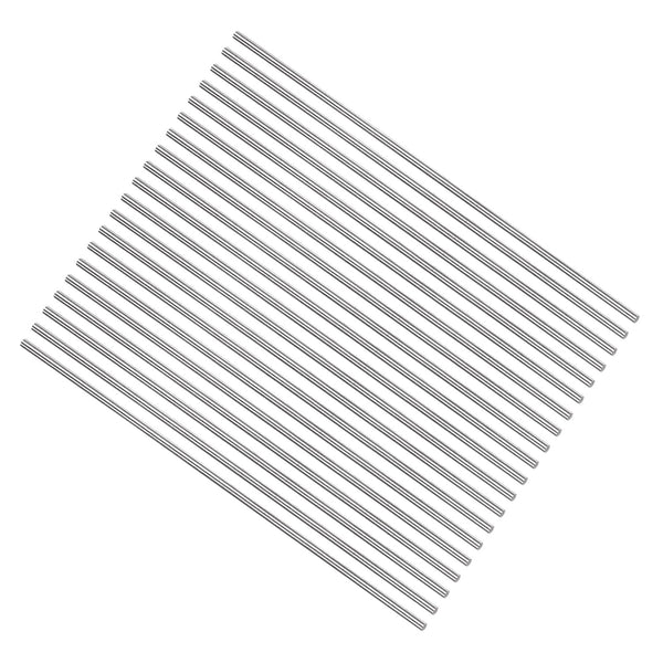 uxcell 20pcs Round Steel Metal Rods, 1.9mm x 150mm High Speed Steel Lathe Bar Stock Tool for DIY Craft